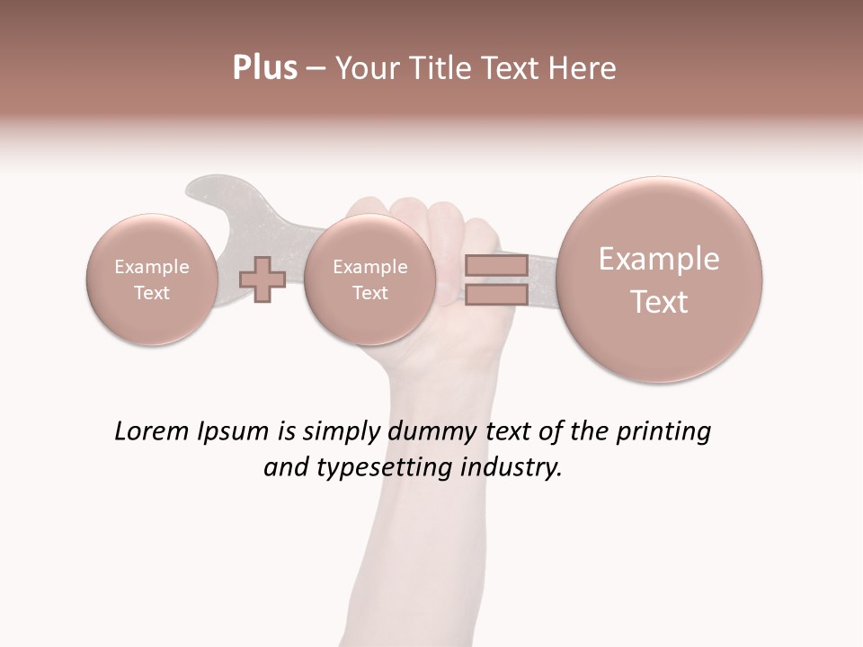 Holding Business Engineer PowerPoint Template