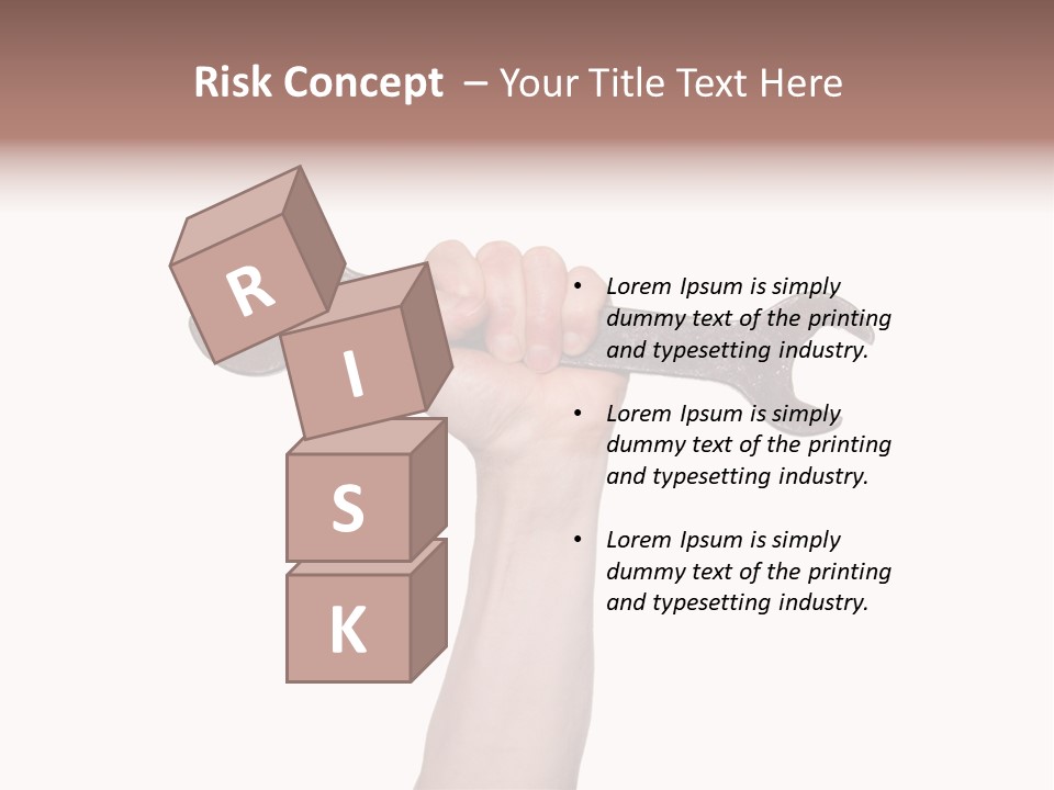Holding Business Engineer PowerPoint Template