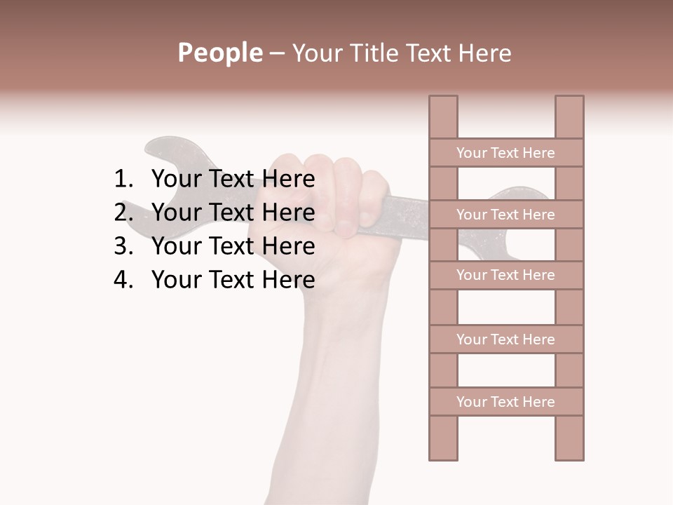 Holding Business Engineer PowerPoint Template