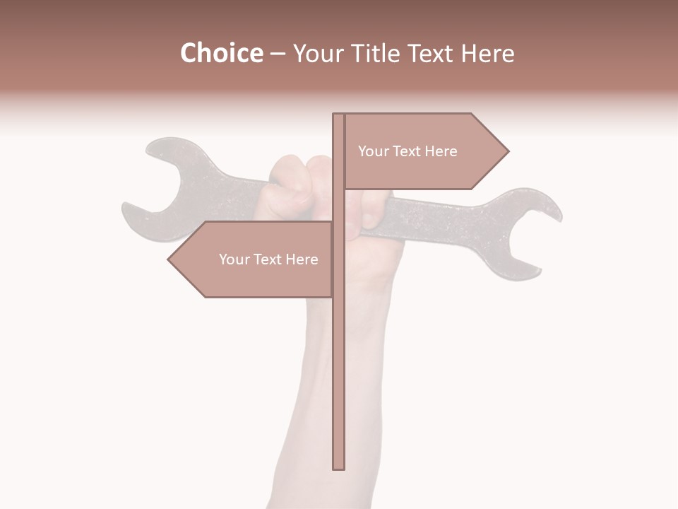 Holding Business Engineer PowerPoint Template