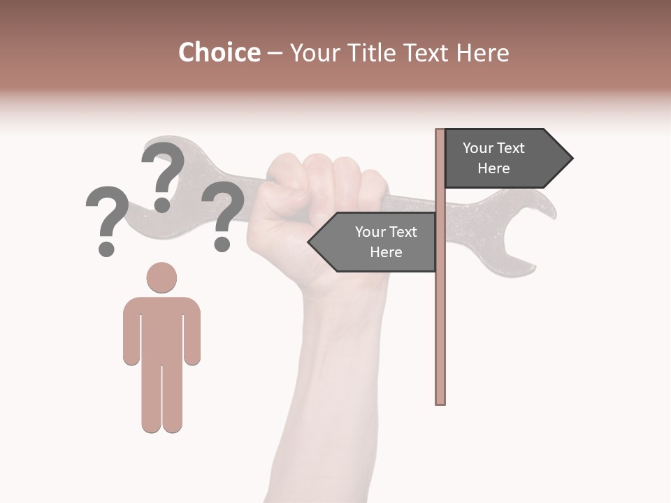 Holding Business Engineer PowerPoint Template