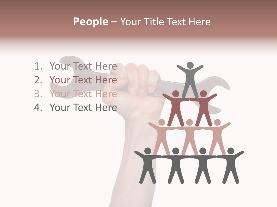 Holding Business Engineer PowerPoint Template