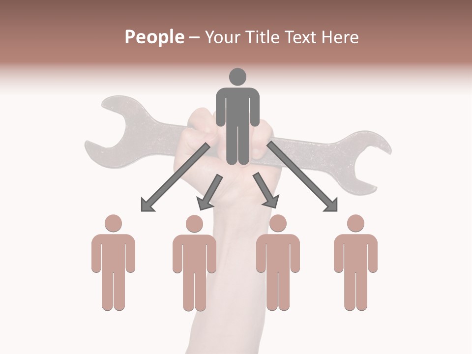 Holding Business Engineer PowerPoint Template