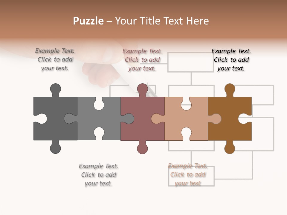 Writing Hand Concepts PowerPoint Template