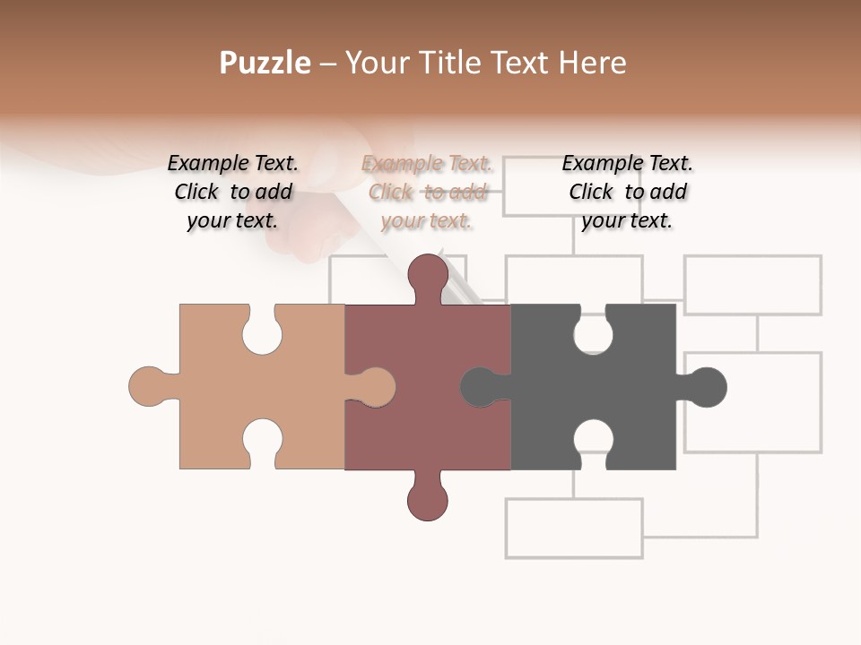 Writing Hand Concepts PowerPoint Template