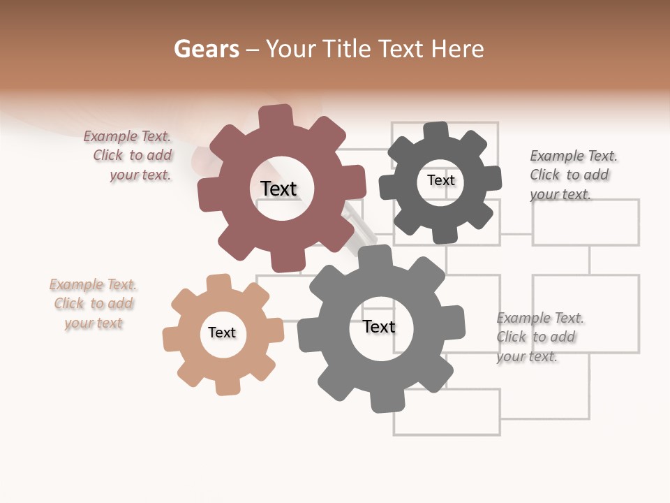 Writing Hand Concepts PowerPoint Template