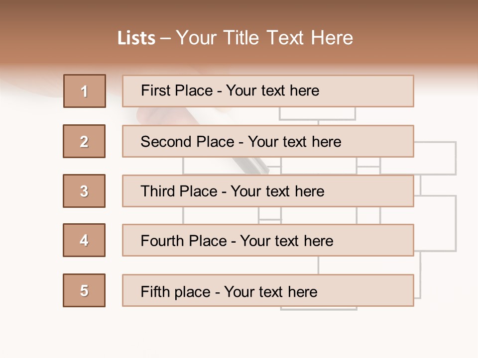 Writing Hand Concepts PowerPoint Template