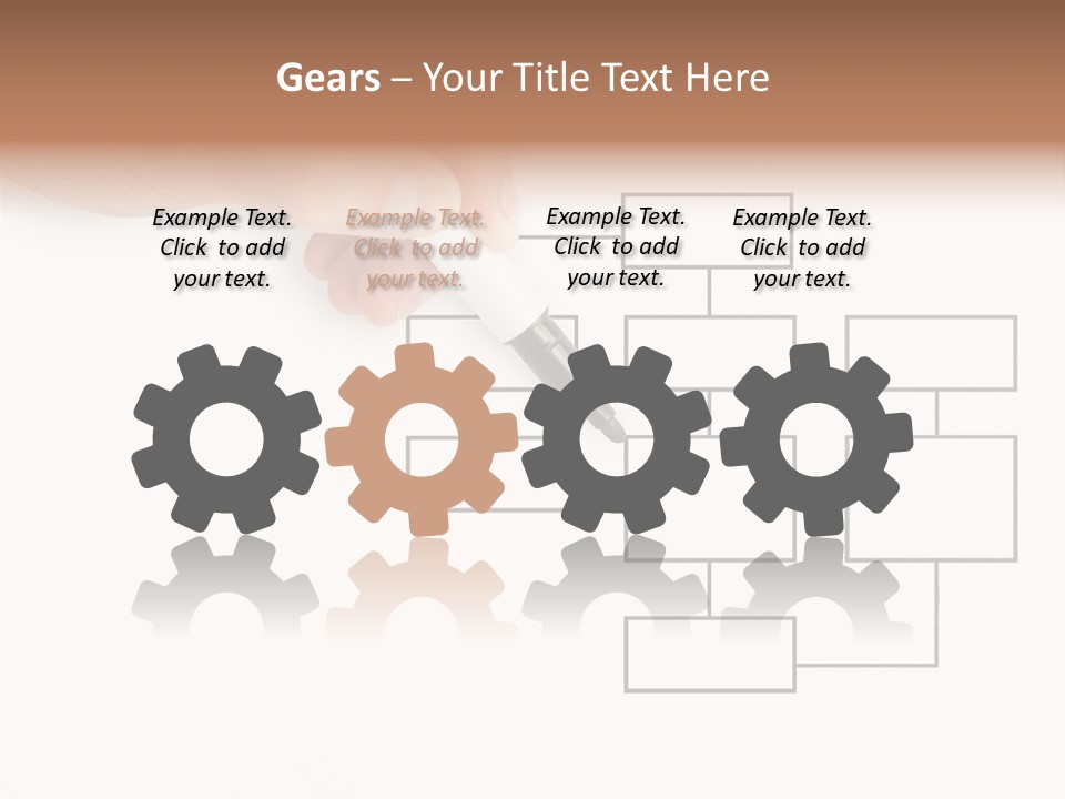 Writing Hand Concepts PowerPoint Template