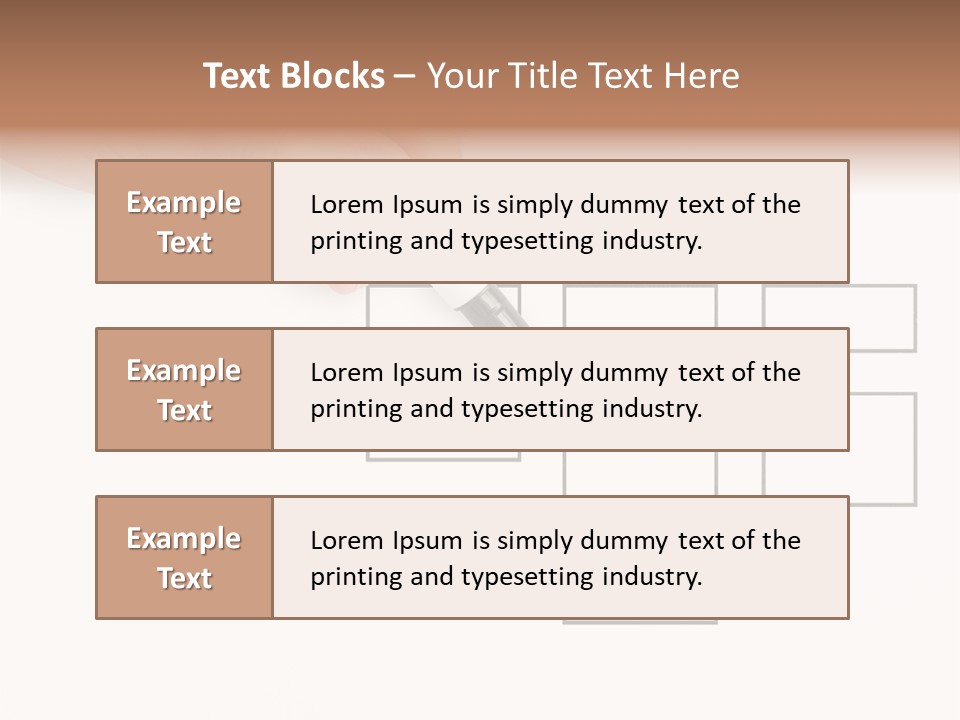Writing Hand Concepts PowerPoint Template