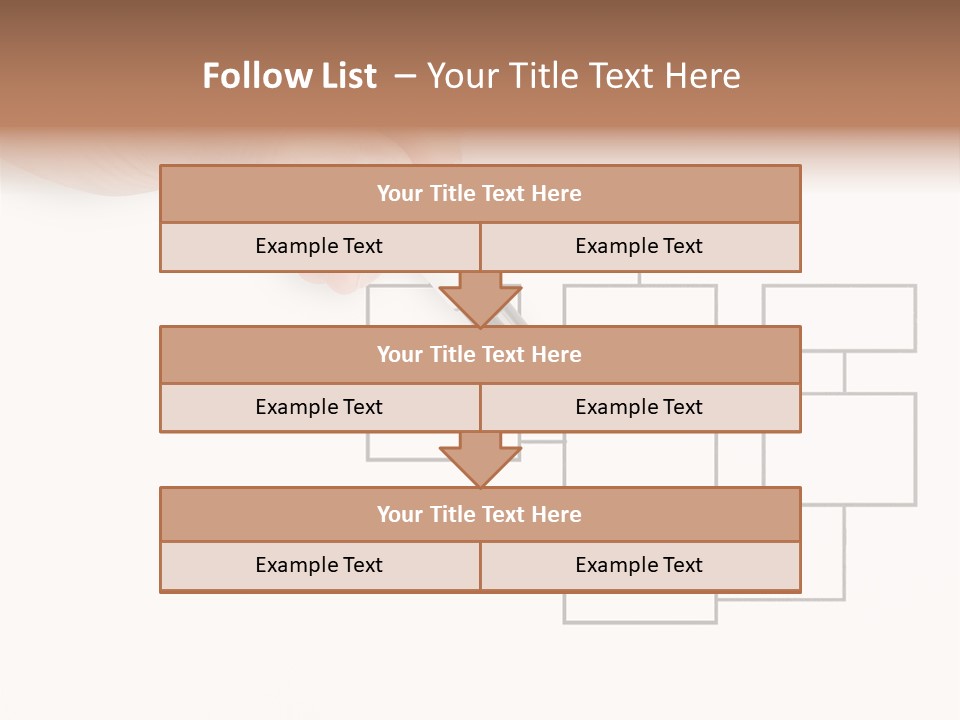 Writing Hand Concepts PowerPoint Template
