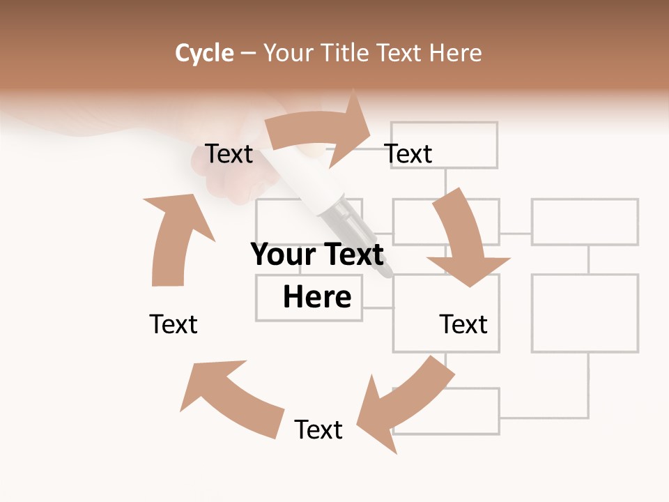 Writing Hand Concepts PowerPoint Template