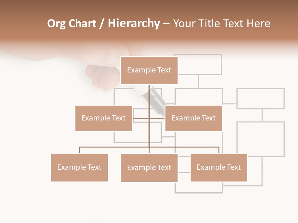 Writing Hand Concepts PowerPoint Template