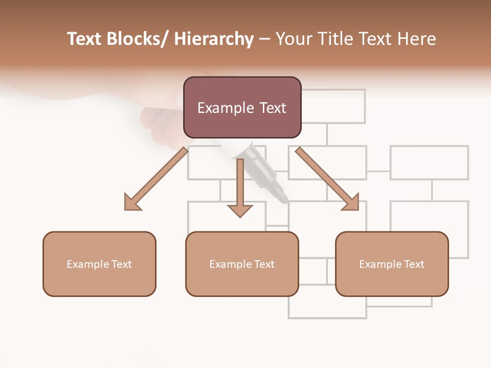 Writing Hand Concepts PowerPoint Template