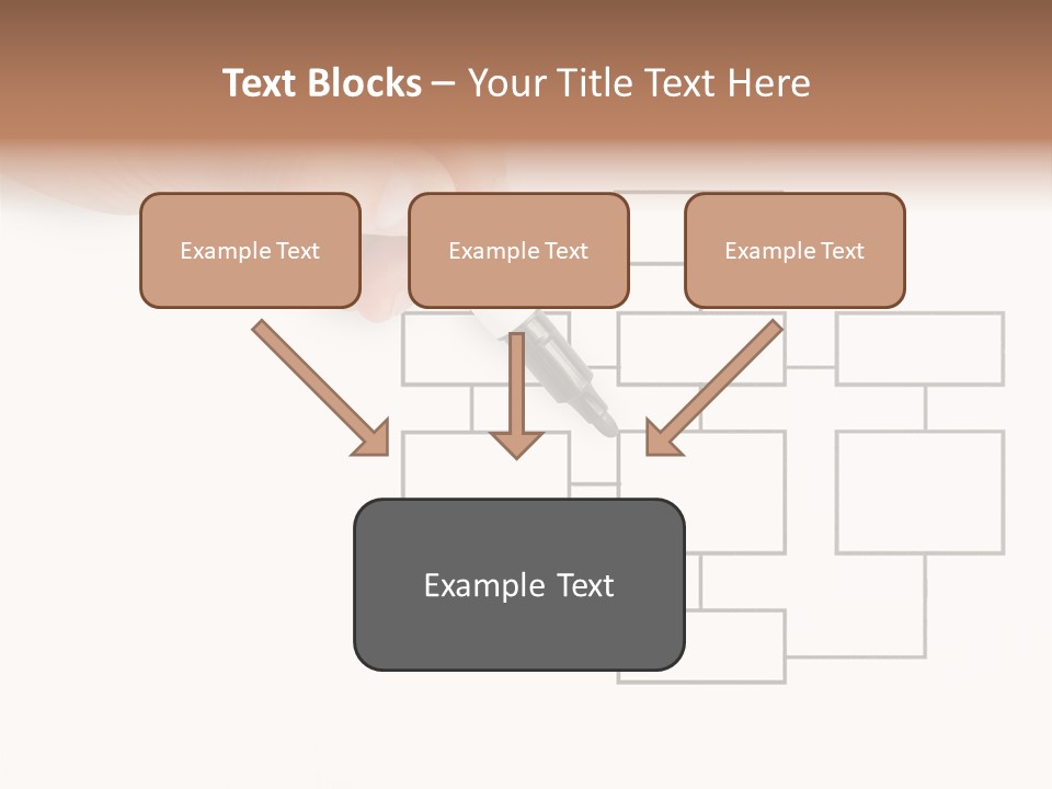 Writing Hand Concepts PowerPoint Template