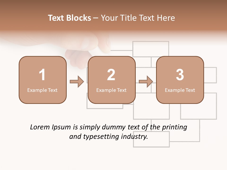 Writing Hand Concepts PowerPoint Template