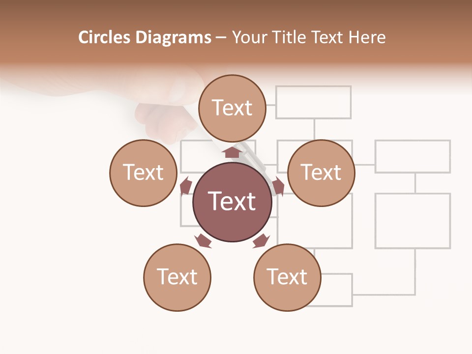 Writing Hand Concepts PowerPoint Template