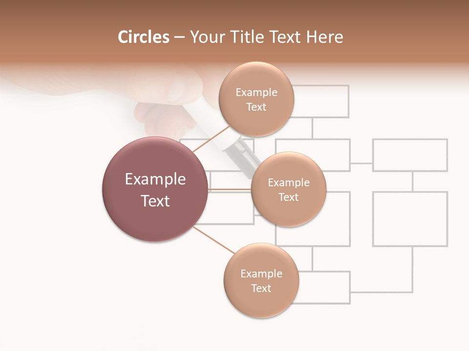Writing Hand Concepts PowerPoint Template