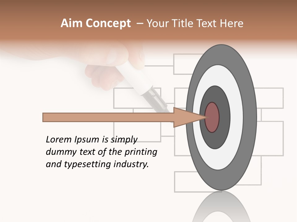 Writing Hand Concepts PowerPoint Template