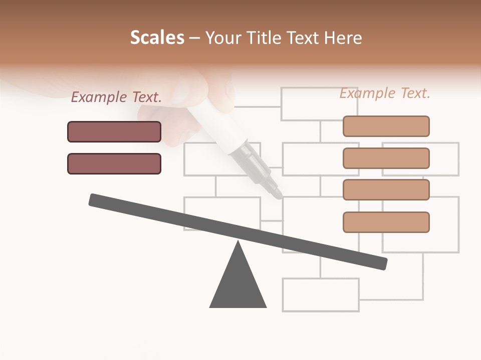 Writing Hand Concepts PowerPoint Template