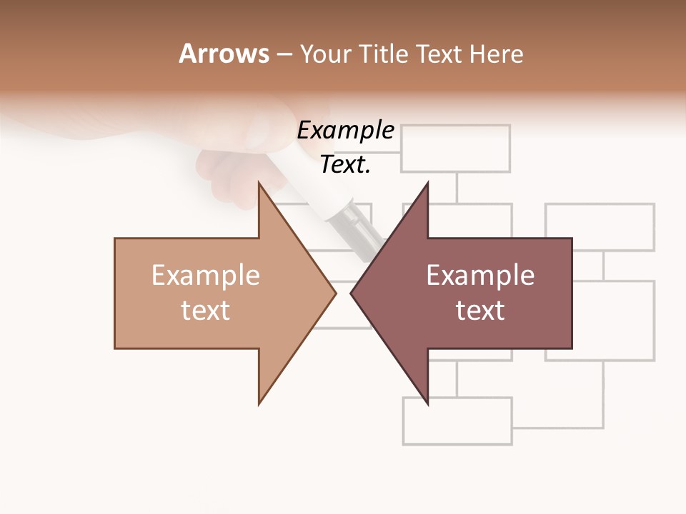 Writing Hand Concepts PowerPoint Template