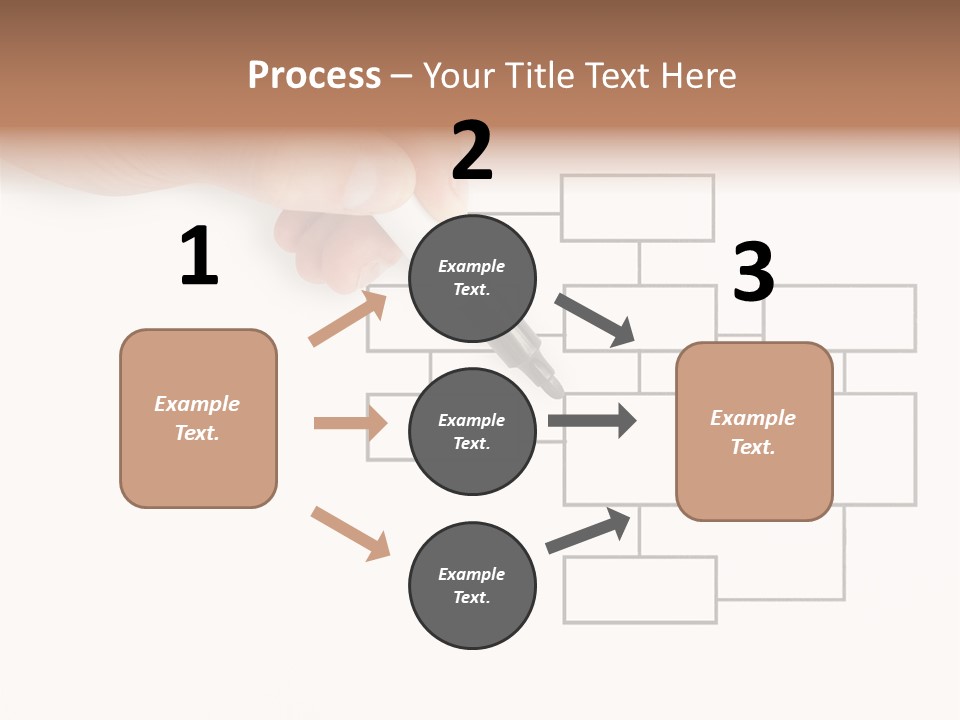 Writing Hand Concepts PowerPoint Template