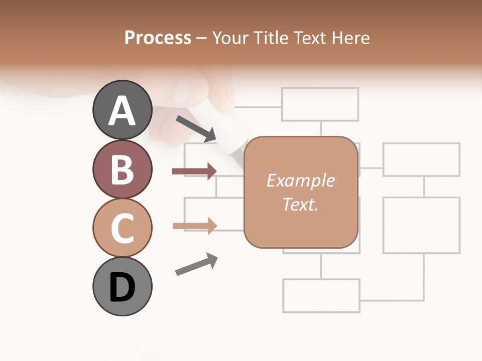 Writing Hand Concepts PowerPoint Template