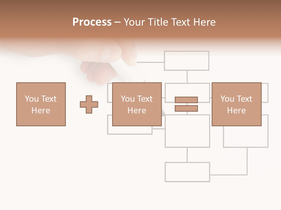 Writing Hand Concepts PowerPoint Template
