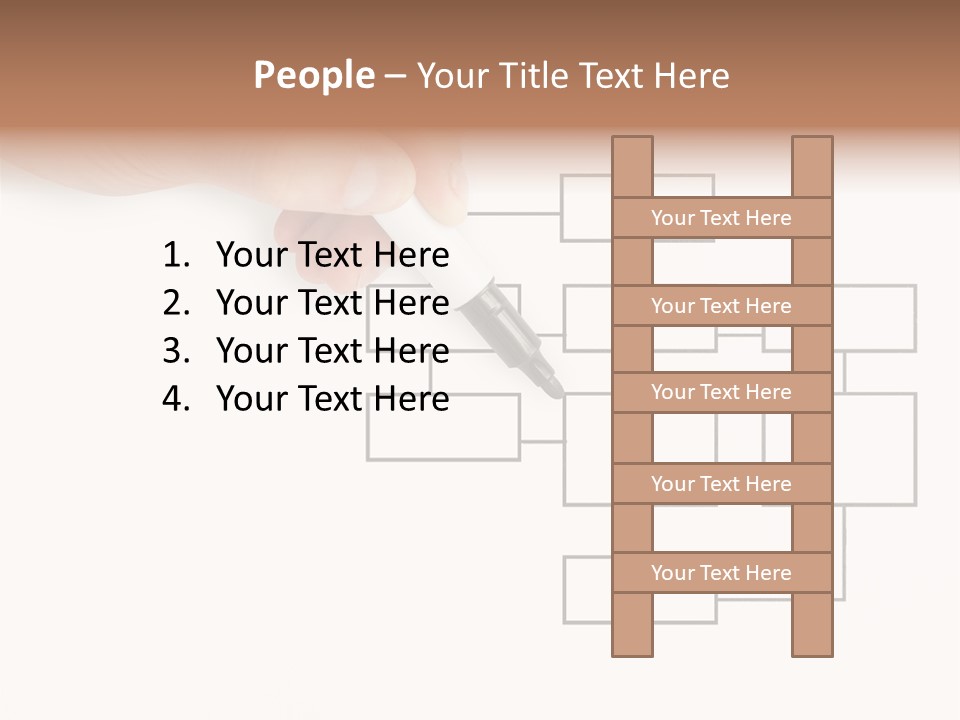 Writing Hand Concepts PowerPoint Template
