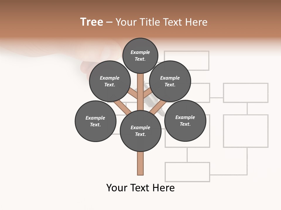 Writing Hand Concepts PowerPoint Template