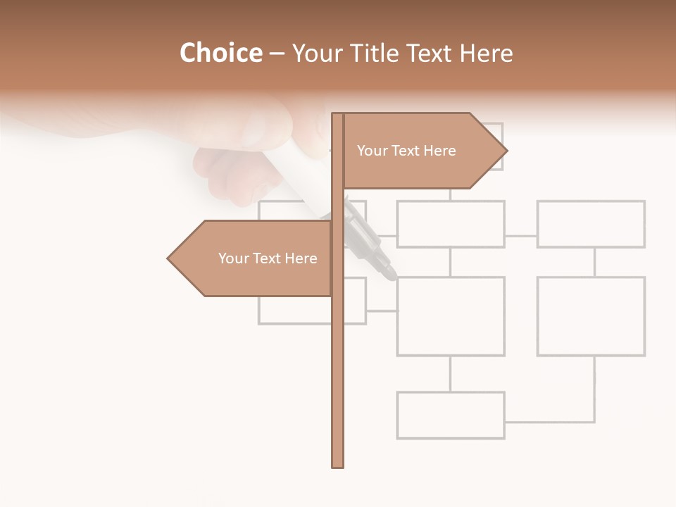 Writing Hand Concepts PowerPoint Template