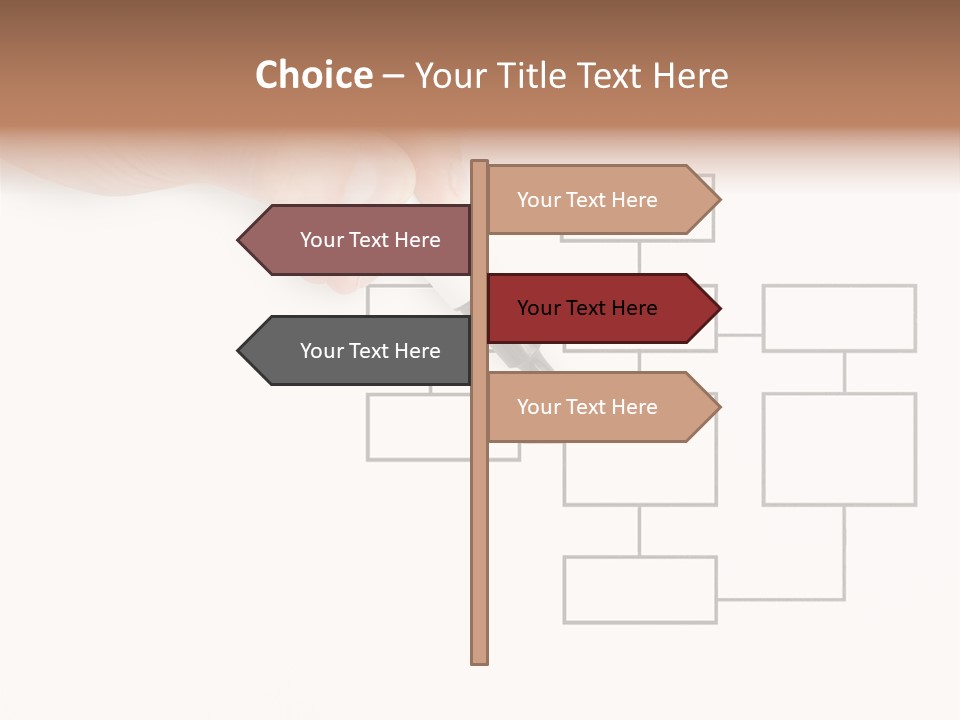 Writing Hand Concepts PowerPoint Template
