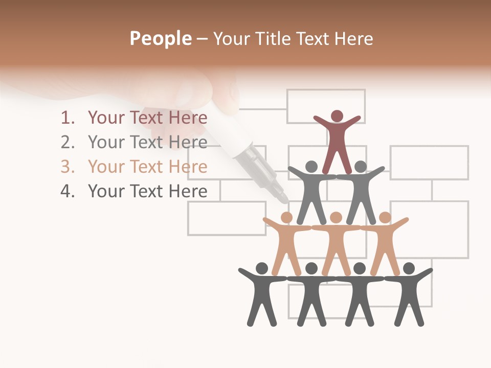 Writing Hand Concepts PowerPoint Template