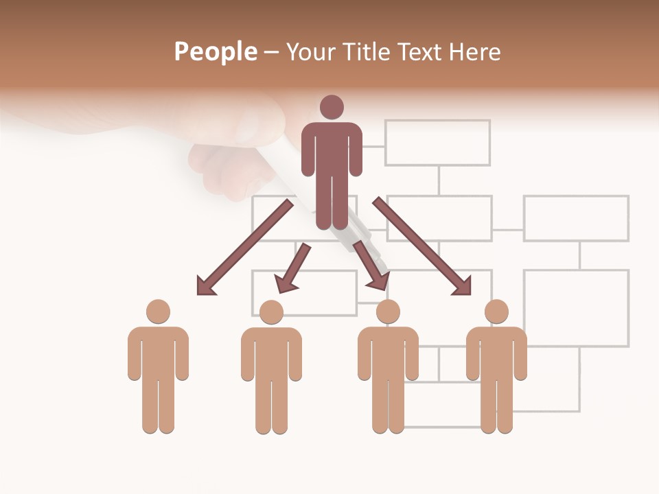 Writing Hand Concepts PowerPoint Template