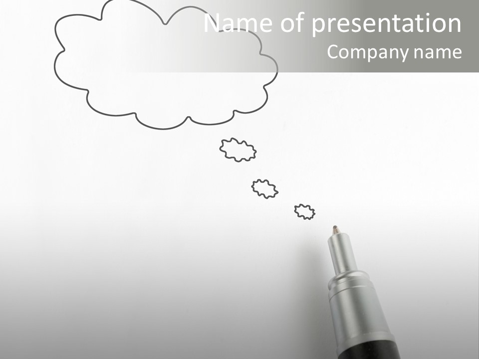 Black Blank Concept PowerPoint Template