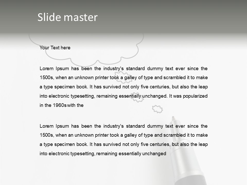 Black Blank Concept PowerPoint Template