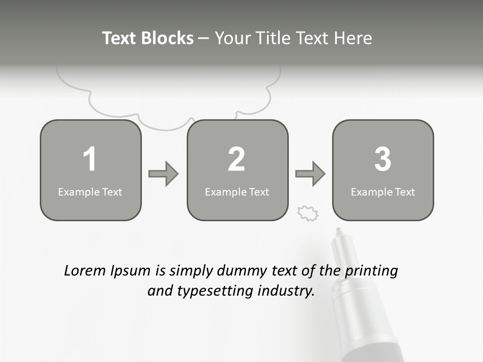 Black Blank Concept PowerPoint Template