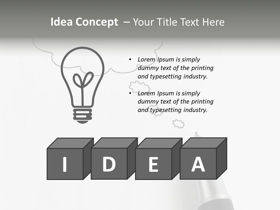 Black Blank Concept PowerPoint Template
