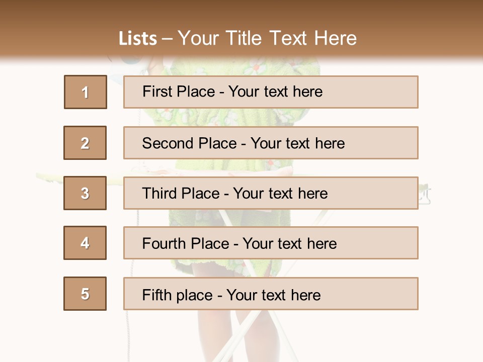 Blue Sensuality Girl PowerPoint Template