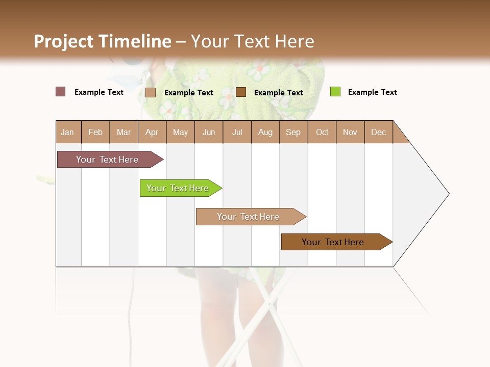 Blue Sensuality Girl PowerPoint Template