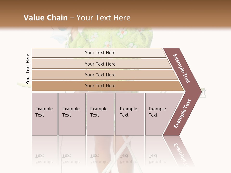 Blue Sensuality Girl PowerPoint Template