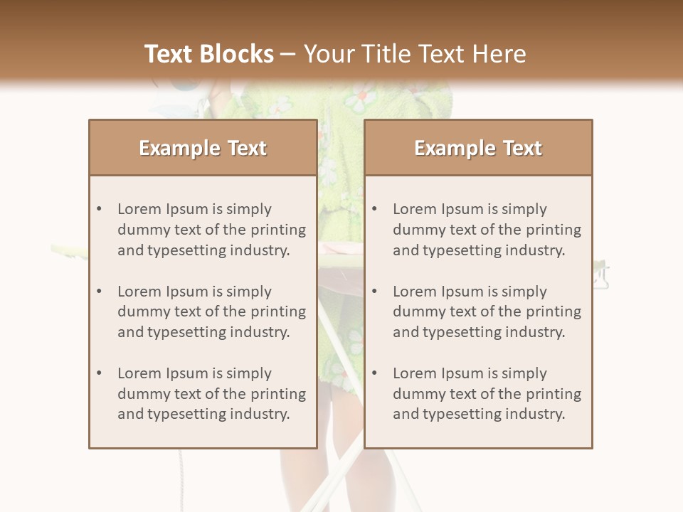 Blue Sensuality Girl PowerPoint Template