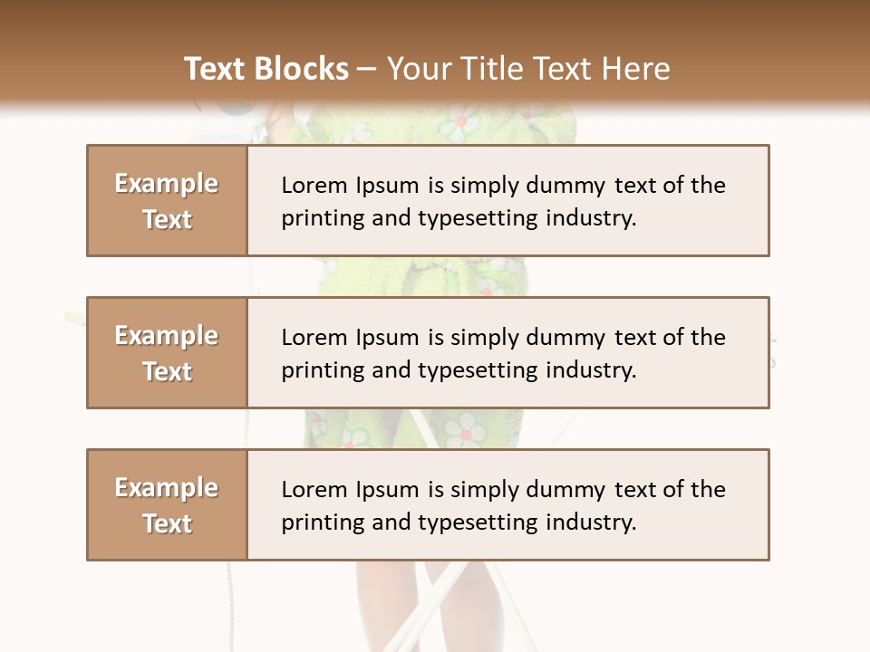 Blue Sensuality Girl PowerPoint Template