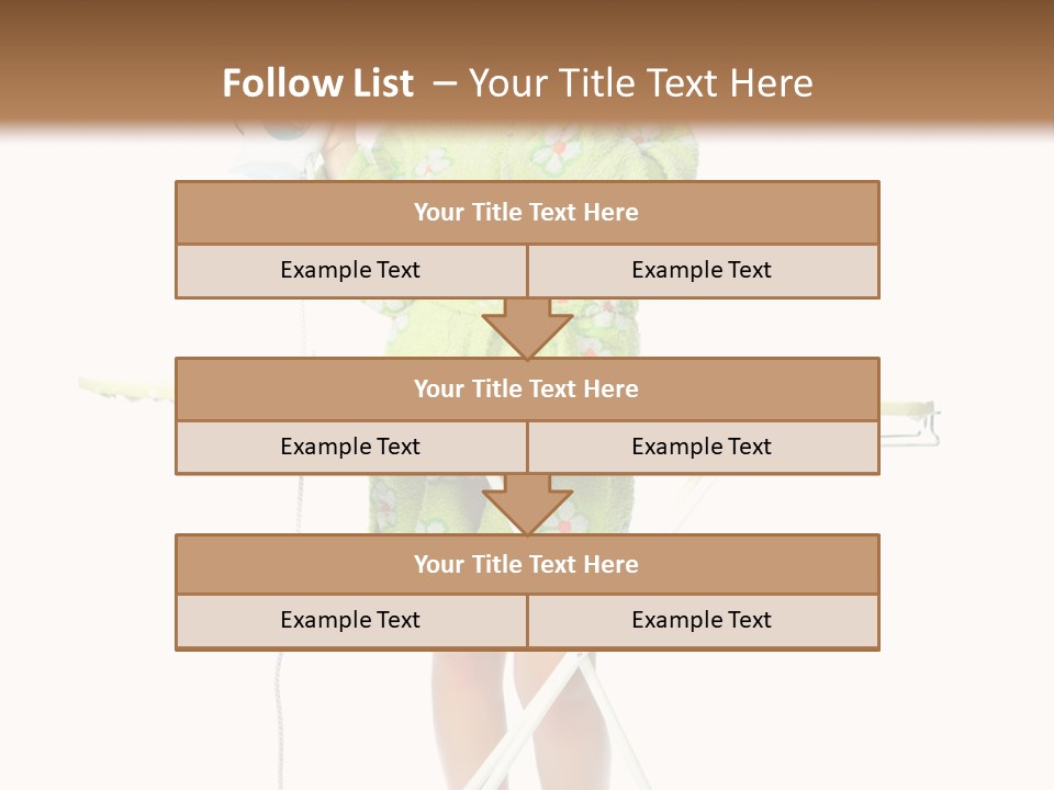 Blue Sensuality Girl PowerPoint Template