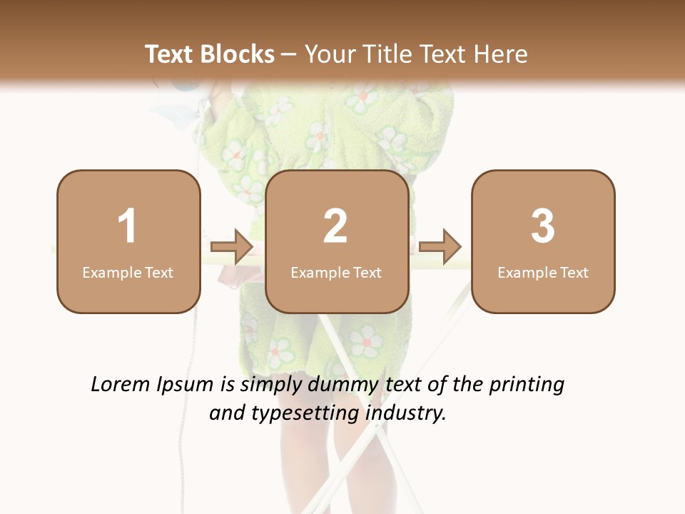 Blue Sensuality Girl PowerPoint Template