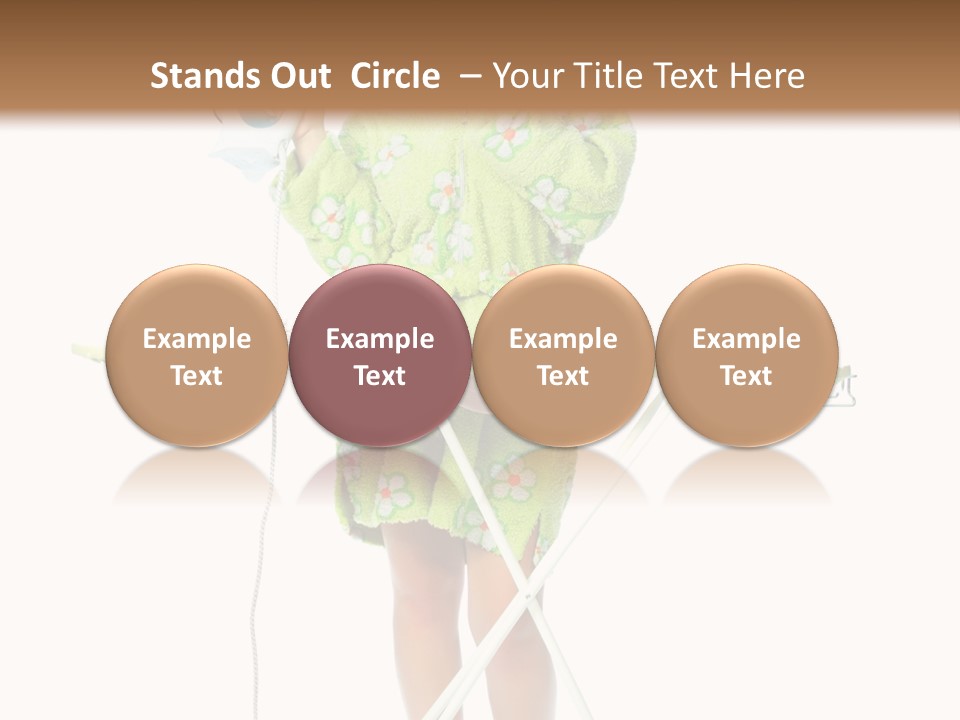 Blue Sensuality Girl PowerPoint Template