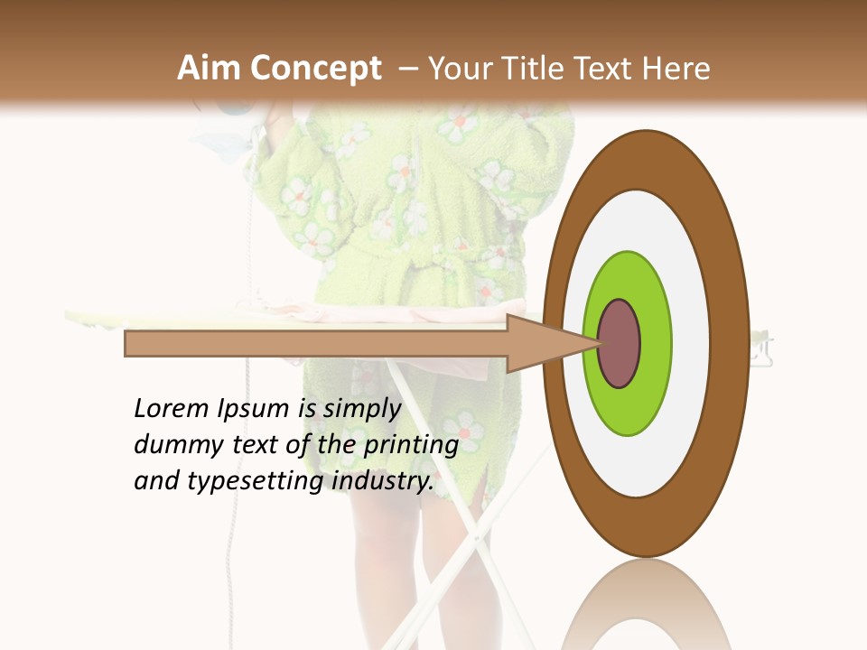 Blue Sensuality Girl PowerPoint Template