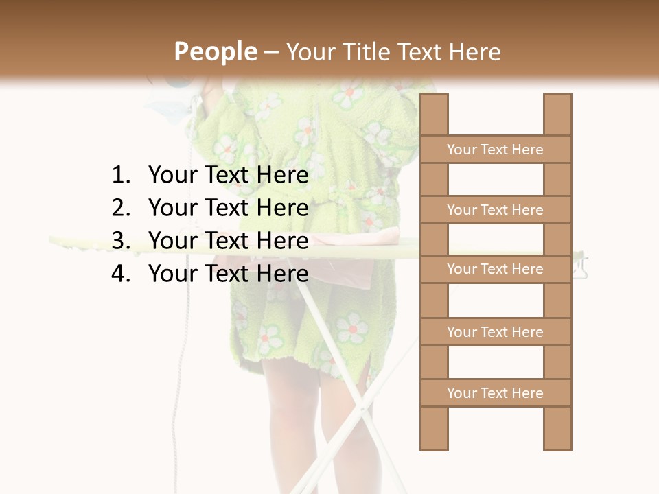 Blue Sensuality Girl PowerPoint Template