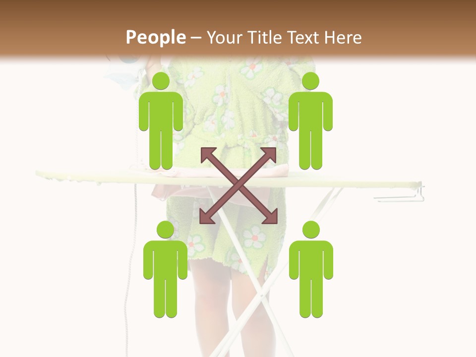 Blue Sensuality Girl PowerPoint Template