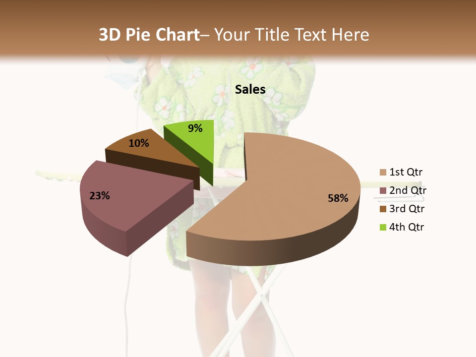 Blue Sensuality Girl PowerPoint Template