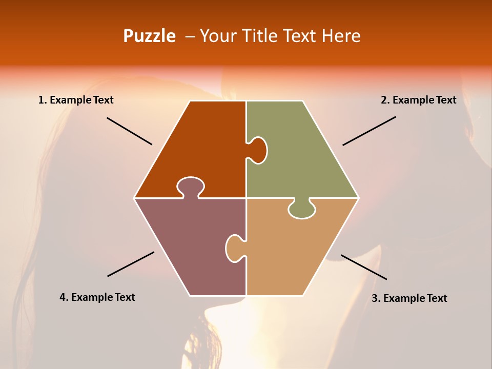 Beach Family In Love PowerPoint Template